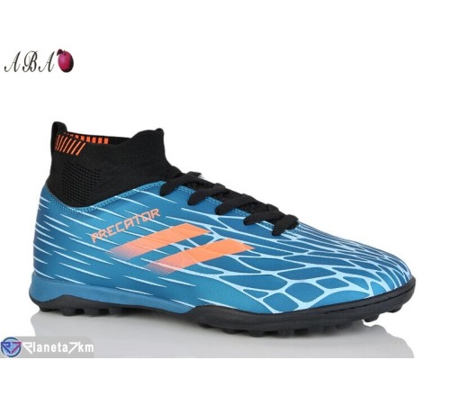 Футбольне взуття дитяче на весну/осінь (8 пар р.39-44) синій  "Aba"