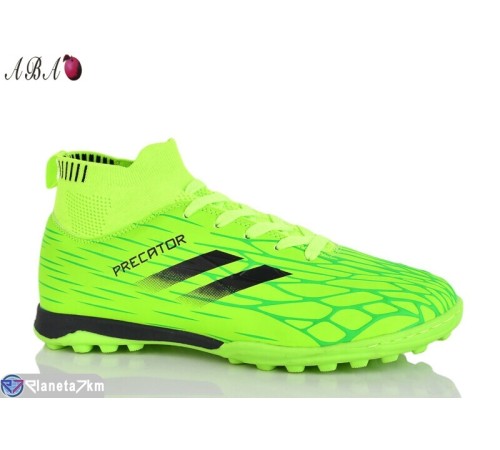 Футбольне взуття дитяче на весну/осінь (8 пар р.39-44) зелений  "Aba"