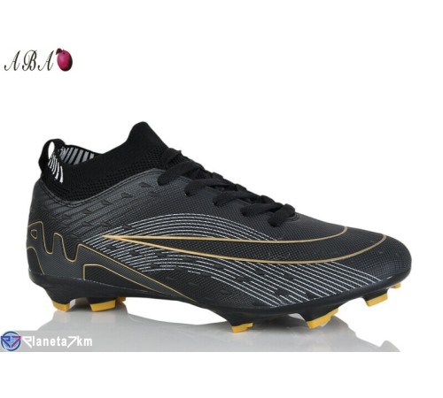 Футбольне взуття дитяче на весну/осінь (8 пар р.39-44) чорний  "Aba"