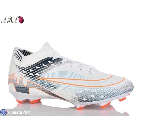 Футбольне взуття дитяче на весну/осінь (8 пар р.39-44) білий  "Aba"