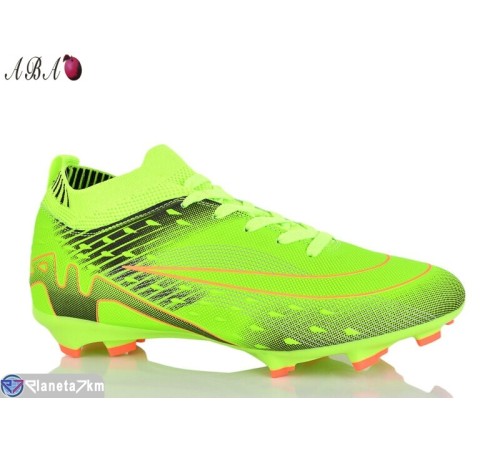 Футбольне взуття дитяче на весну/осінь (8 пар р.39-44) зелений  "Aba"