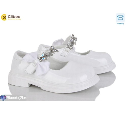 Дитячі туфлі на весну/осінь (6 пар р.26-31) білий  "BELIES"