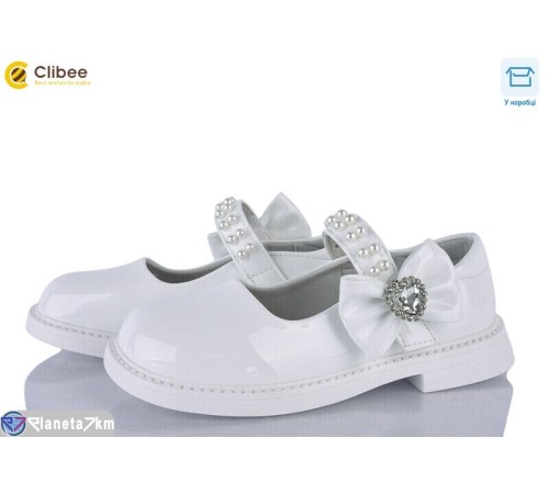 Дитячі туфлі на весну/осінь (6 пар р.31-36) білий  "BELIES"