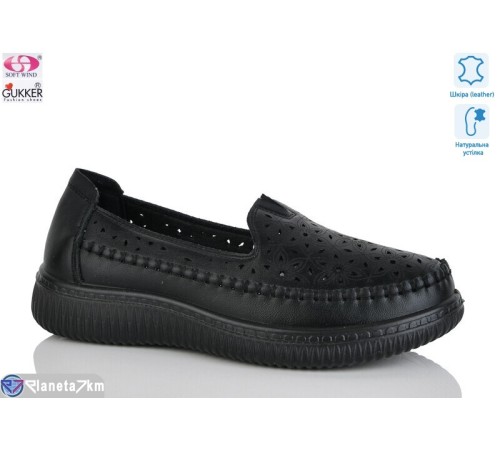 Туфлі жіночі на літо (8 пар р.36-41) чорний  "Gukkcr"