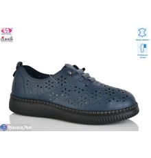 Туфлі жіночі на літо (8 пар р.36-41) синій  "Gukkcr"