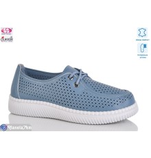 Туфлі жіночі на літо (8 пар р.36-41) синій  "Gukkcr"