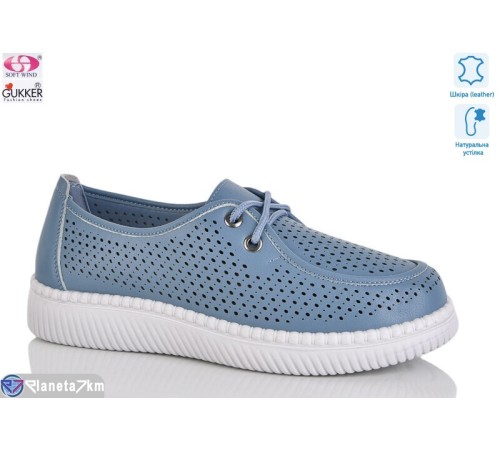 Туфлі жіночі на літо (8 пар р.36-41) синій  "Gukkcr"