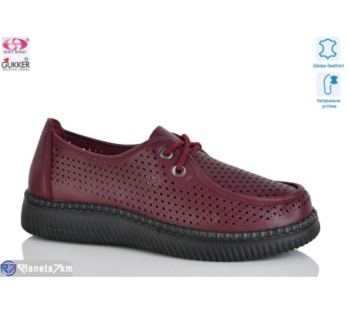 Туфлі жіночі на літо (8 пар р.36-41) бордовий  "Gukkcr"