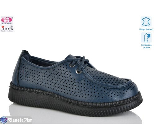 Туфлі жіночі на літо (8 пар р.36-41) синій  "Gukkcr"