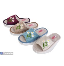 Тапки жіночі на весну/осінь (12 пар р.36-41) мікс  "LUCKY"