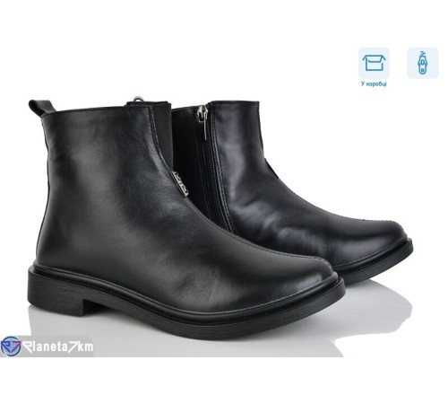 Черевики жіночі на весну/осінь (6 пар р.36-41) чорний  "Linda"