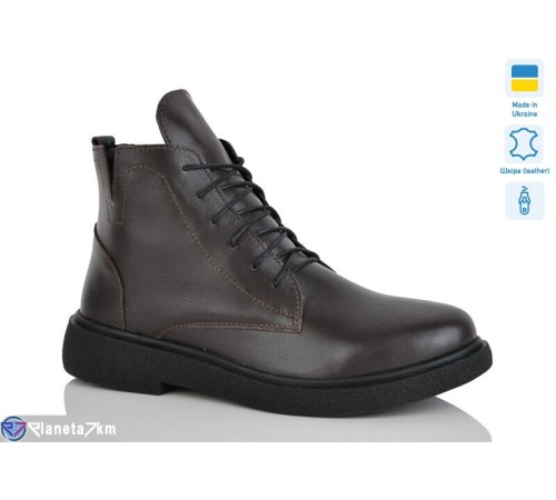 Черевики жіночі на зиму (6 пар р.37-41) коричневий  "LIKA"