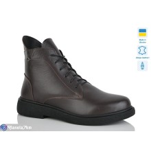 Черевики жіночі на зиму (6 пар р.37-41) коричневий  "LIKA"