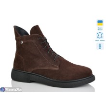 Черевики жіночі на зиму (6 пар р.37-41) коричневий  "LIKA"