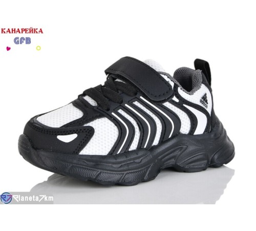 Дитячі кросівки на весну/осінь (8 пар р.21-26) чорний  "GFB-Канарейка"