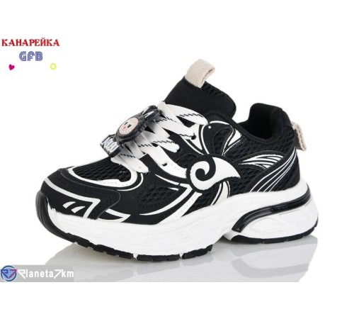 Дитячі кросівки на весну/осінь (8 пар р.27-32) чорний  "GFB-Канарейка"