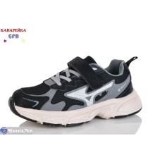 Дитячі кросівки на весну/осінь (8 пар р.32-37) чорний  "GFB-Канарейка"