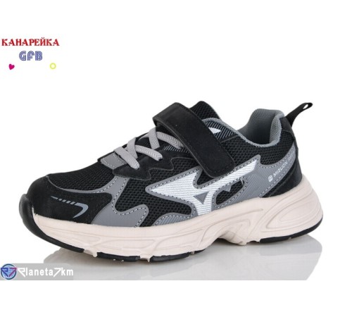 Дитячі кросівки на весну/осінь (8 пар р.32-37) чорний  "GFB-Канарейка"