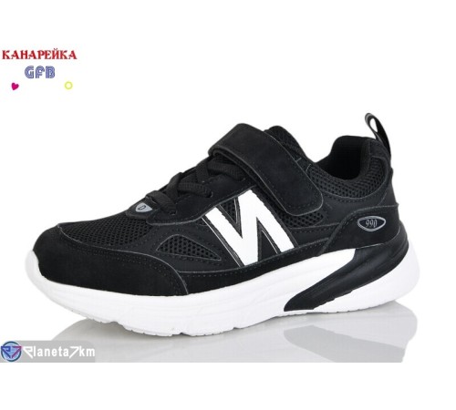 Дитячі кросівки на весну/осінь (8 пар р.32-37) чорний  "GFB-Канарейка"