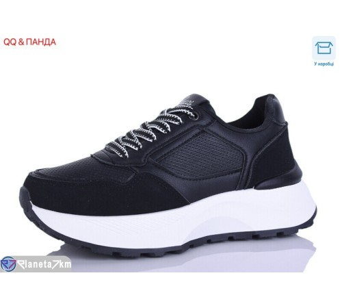Кросівки жіночі на весну/осінь (8 пар р.36-41) чорний  "QQ&Панда"