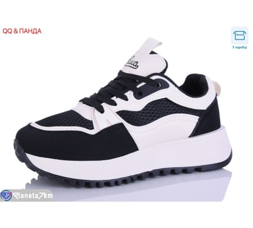 Кросівки жіночі на весну/осінь (8 пар р.36-41) чорний  "QQ&Панда"