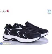 Кросівки жіночі на весну/осінь (8 пар р.36-41) чорний  "Aba"