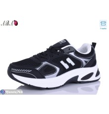 Кросівки жіночі на весну/осінь (8 пар р.36-41) чорний  "Aba"