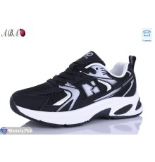 Кросівки жіночі на весну/осінь (8 пар р.36-41) чорний  "Aba"