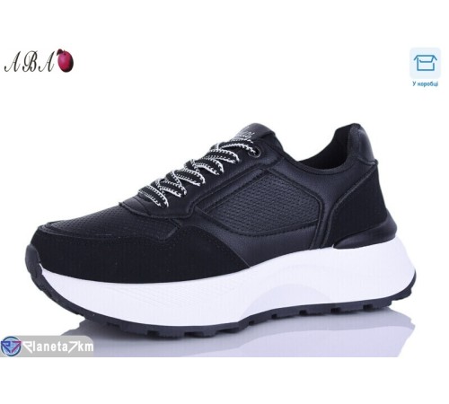 Кросівки жіночі на весну/осінь (8 пар р.36-41) чорний  "Aba"