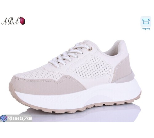 Кросівки жіночі на весну/осінь (8 пар р.36-41) бежевий  "Aba"