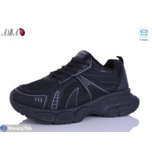 Кросівки жіночі на весну/осінь (8 пар р.36-41) чорний  "Aba"