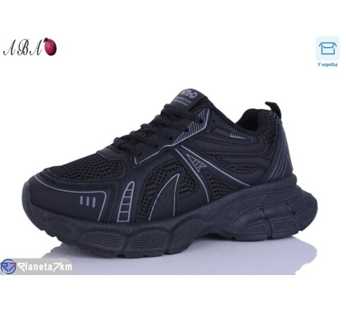 Кросівки жіночі на весну/осінь (8 пар р.36-41) чорний  "Aba"