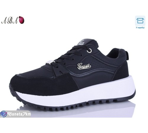 Кросівки жіночі на весну/осінь (8 пар р.36-41) чорний  "Aba"