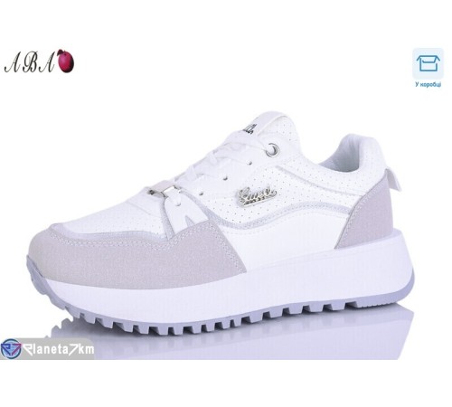 Кросівки жіночі на весну/осінь (8 пар р.36-41) білий  "Aba"