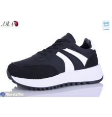 Кросівки жіночі на весну/осінь (8 пар р.36-41) чорний  "Aba"