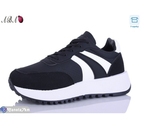 Кросівки жіночі на весну/осінь (8 пар р.36-41) чорний  "Aba"