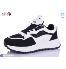 Кросівки жіночі на весну/осінь (8 пар р.36-41) чорний  "Aba"