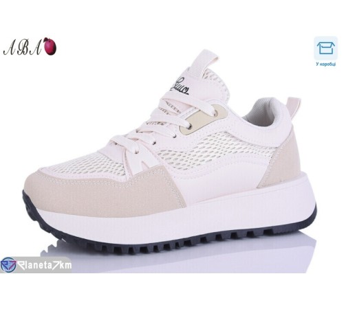 Кросівки жіночі на весну/осінь (8 пар р.36-41) бежевий  "Aba"