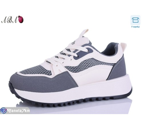 Кросівки жіночі на весну/осінь (8 пар р.36-41) сірий  "Aba"