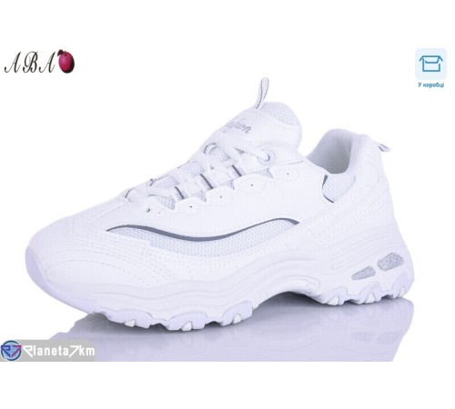 Кросівки жіночі на весну/осінь (8 пар р.36-41) білий  "Aba"