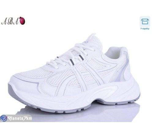 Кросівки жіночі на весну/осінь (8 пар р.36-41) білий  "Aba"