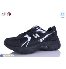 Кросівки жіночі на весну/осінь (8 пар р.36-41) чорний  "Aba"