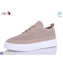 Кросівки жіночі на весну/осінь (8 пар р.36-41) коричневий  "Aba"