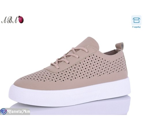 Кросівки жіночі на весну/осінь (8 пар р.36-41) коричневий  "Aba"