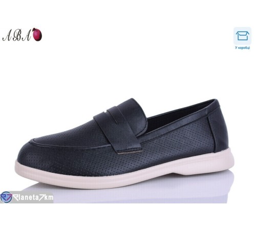 Туфлі жіночі на весну/осінь (8 пар р.36-41) чорний  "Aba"