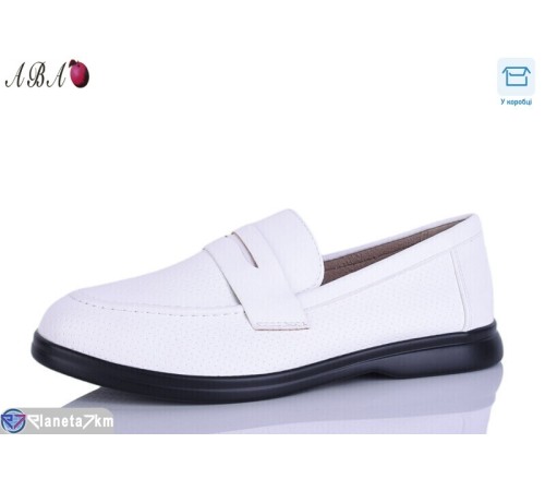 Туфлі жіночі на весну/осінь (8 пар р.36-41) білий  "Aba"