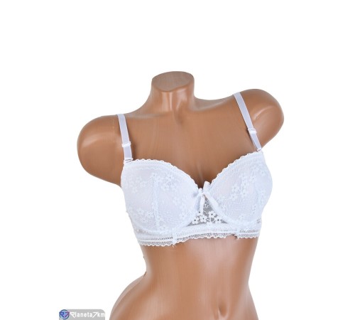 Бюстгальтер на весну/осінь (6 шт. р.сетка 80-105) білий  "Mirella"