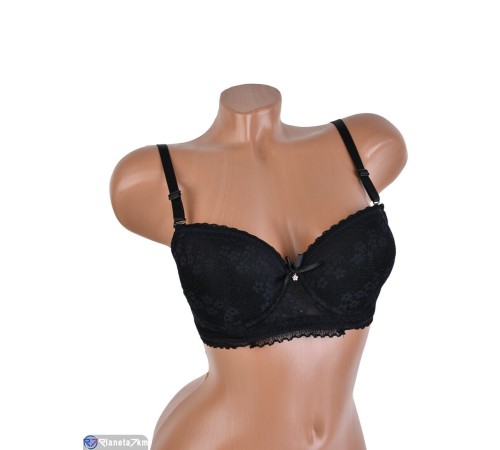 Бюстгальтер на весну/осінь (6 шт. р.сетка 80-105) чорний  "Mirella"