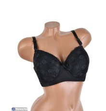 Бюстгальтер на весну/осінь (6 шт. р.сетка 95-120) чорний  "Mirella"