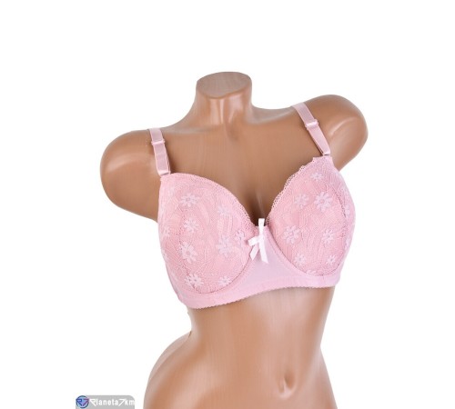 Бюстгальтер на весну/осінь (6 шт. р.сетка 95-120) рожевий  "Mirella"